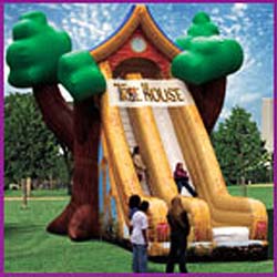 Tall Treehouse Slide (25' x 40' x 30')